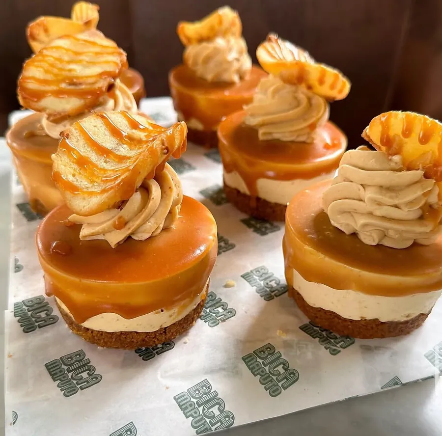 Cheesecakes de caramelo